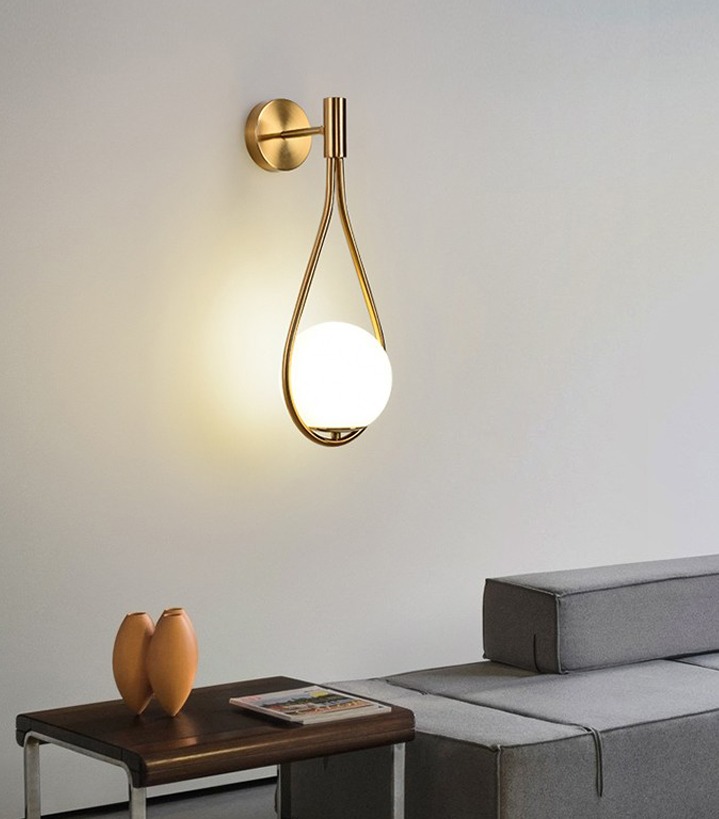 Lampara Led Aplique Pared Lagrima