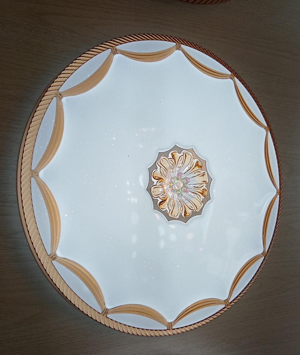 Plafon para Lampara Led Estrella Dorada 3 Tonos