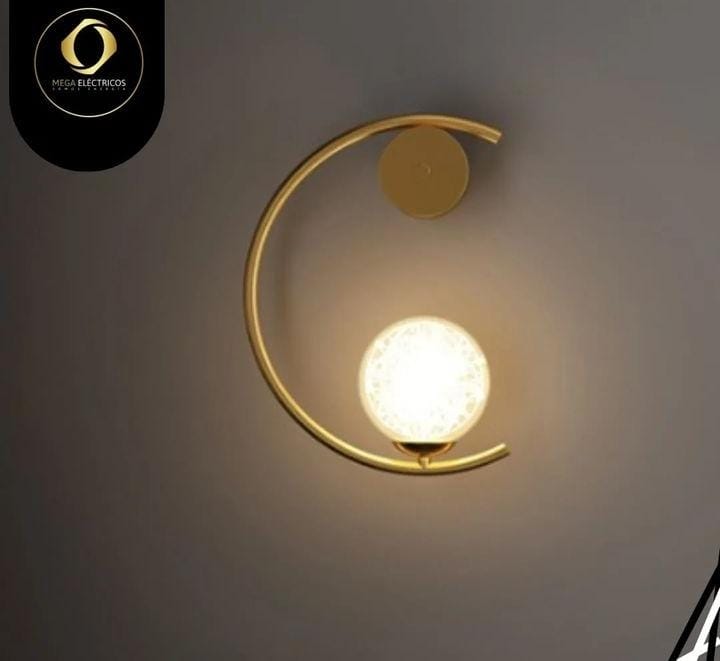 Lampara Led Aplique Pared Media Luna