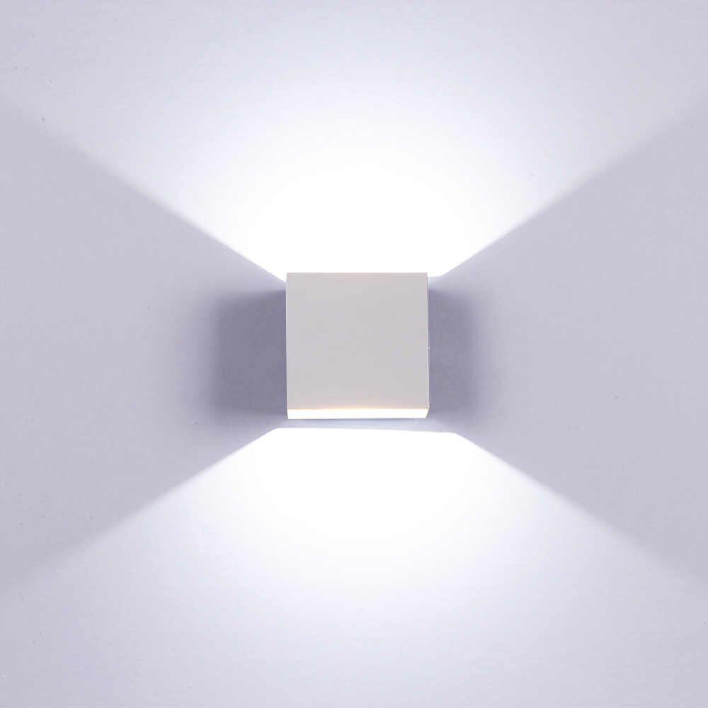 Lampara Led Aplique Decorativo Pared Cubo